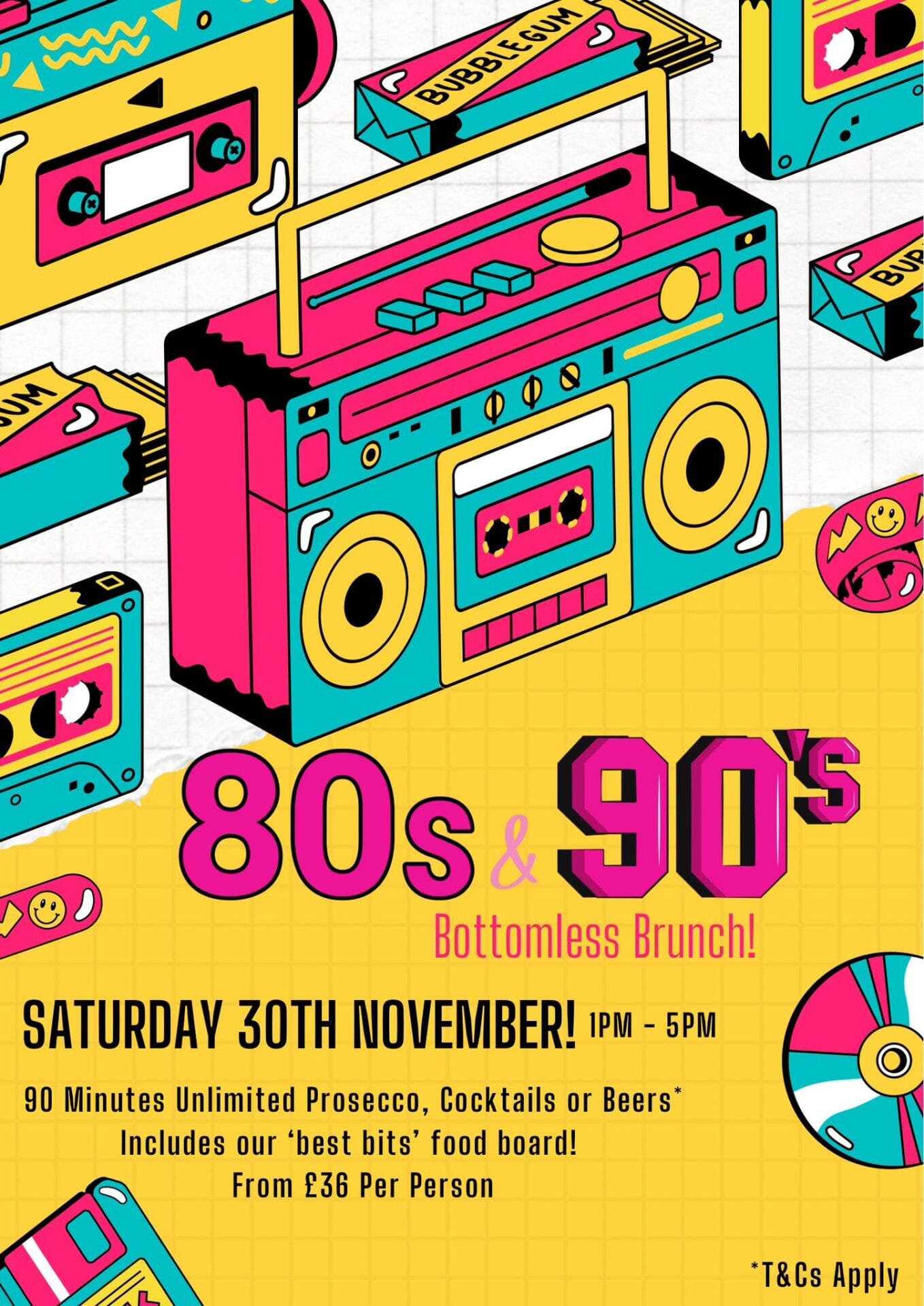 80's and 90's Bottomless Brunch