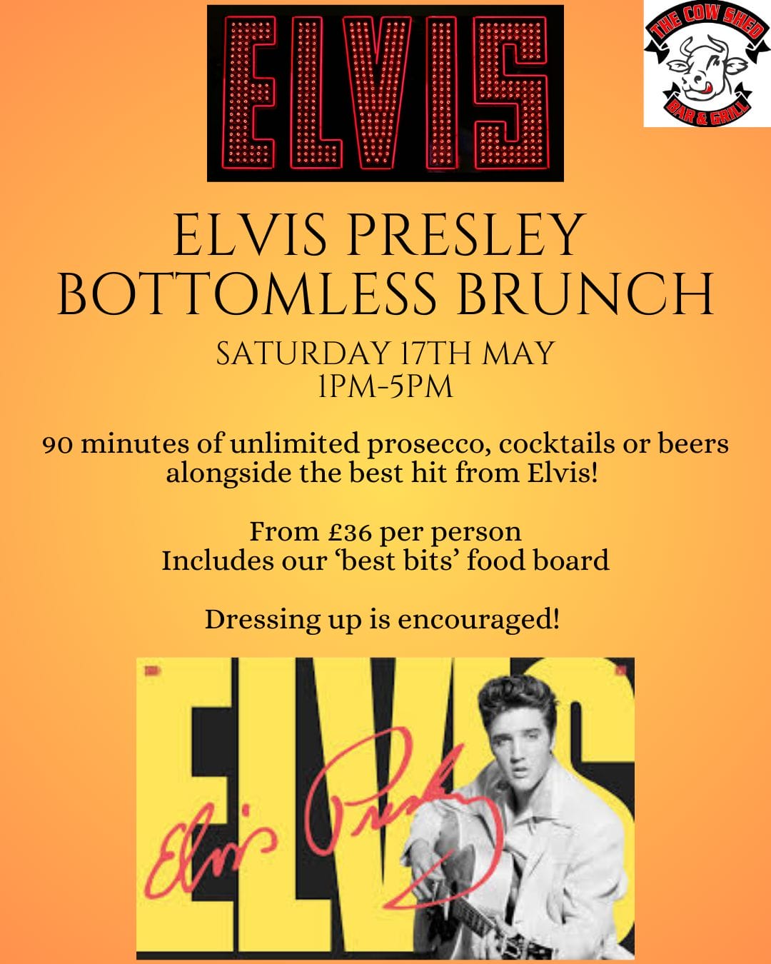 Elvis Presley bottomless brunch