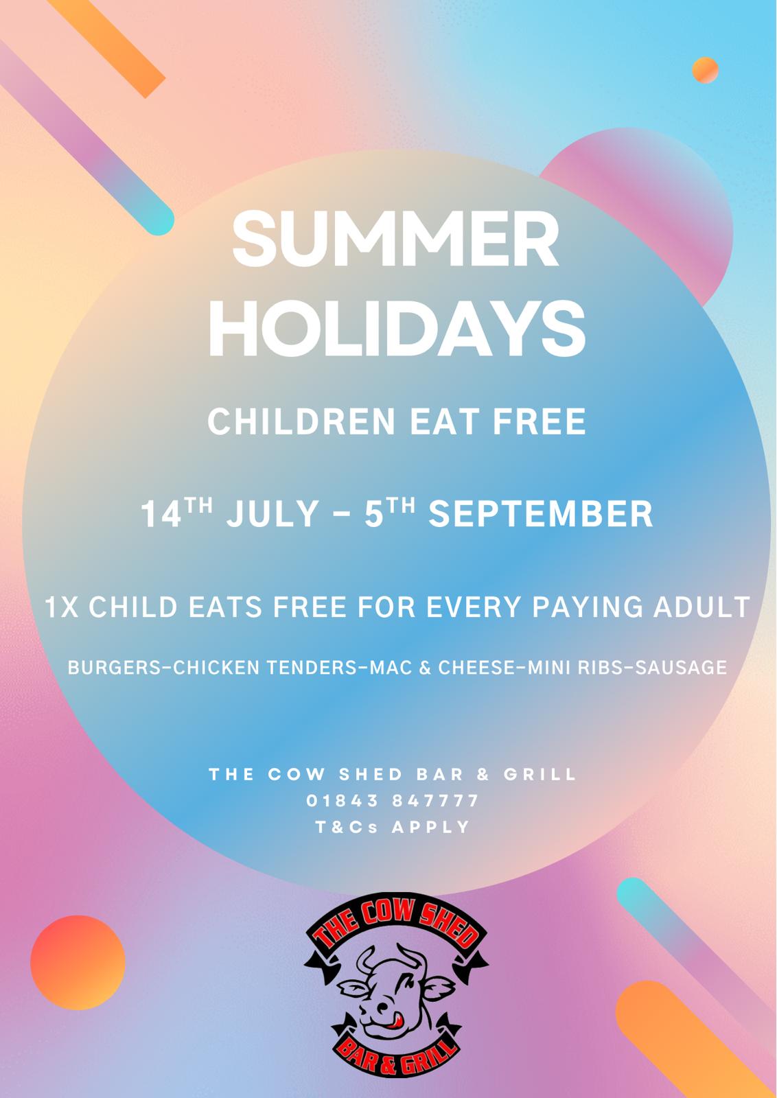 Kids eat free this summer holiday
