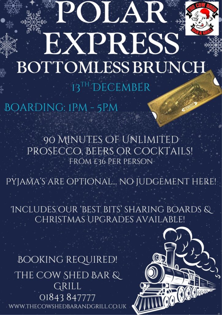 Christmas bottomless brunch in Thanet
