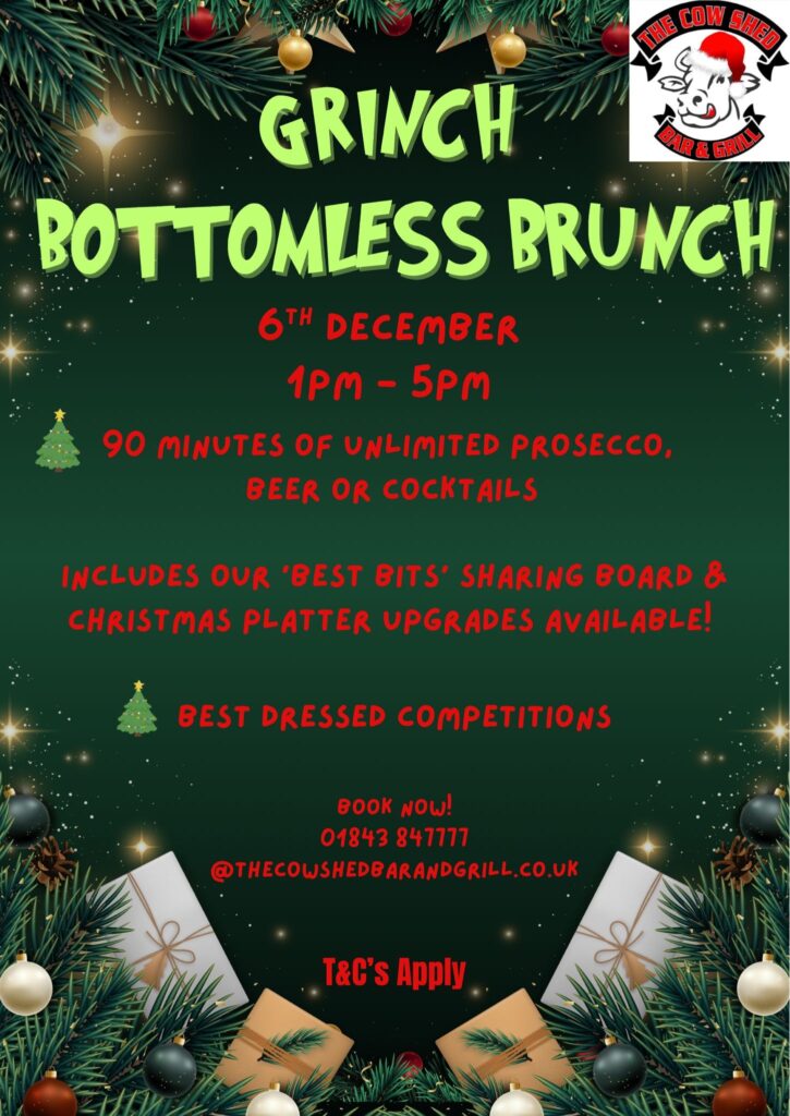 Christmas bottomless brunch in Birchington