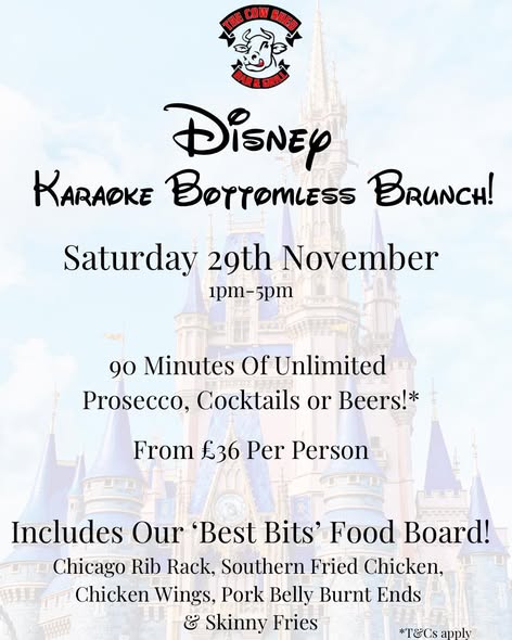 Disney karaoke bottomless brunch
