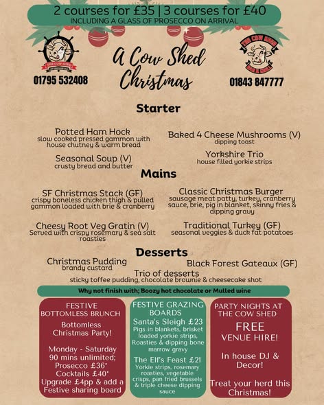 Pubs doing Christmas dinner near me