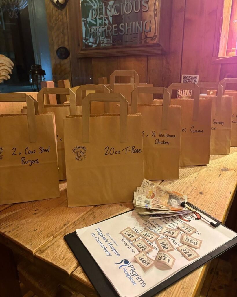 Raffle for charity in Kent